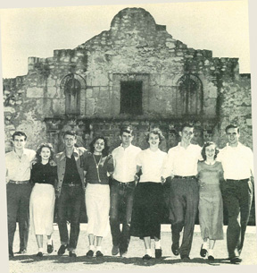 Class Officers at Alamo 1949