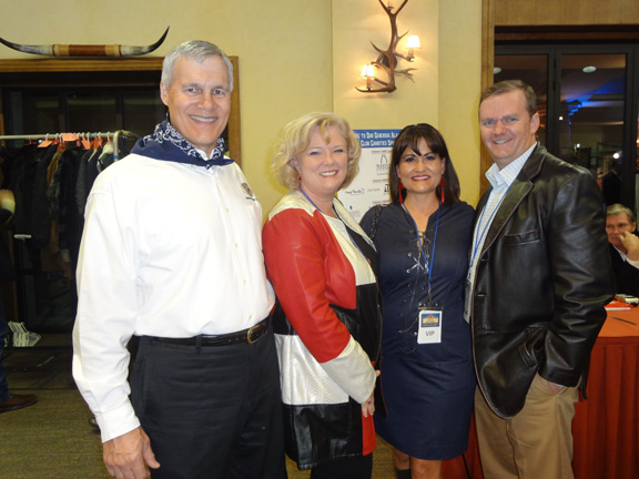 AKC president Paul Darr and wife Stacey with Kenda and Trae Willoughby