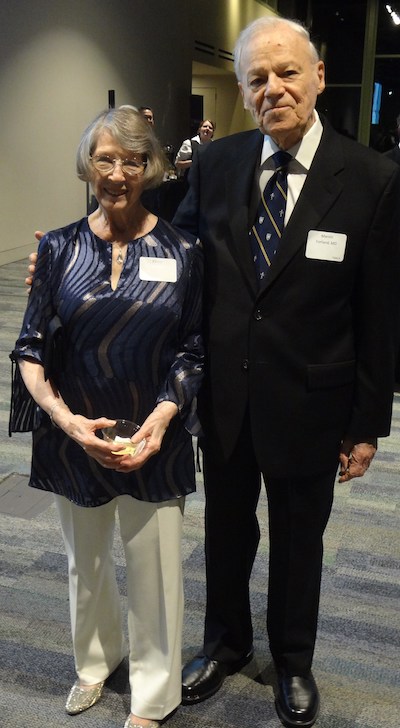 Ellinor and honoree Dr Marvin Forland