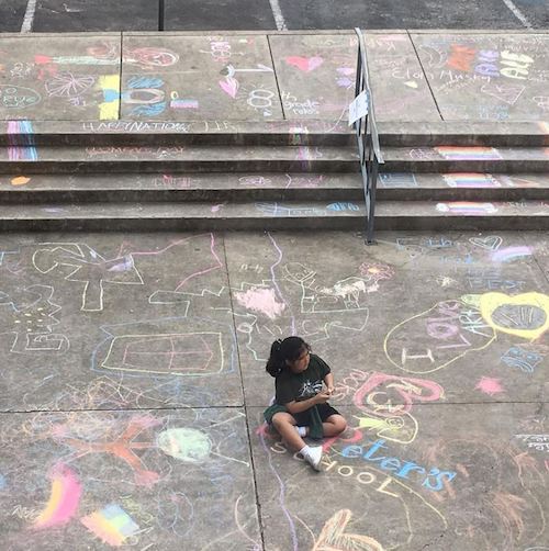 Field Day Chalk Art