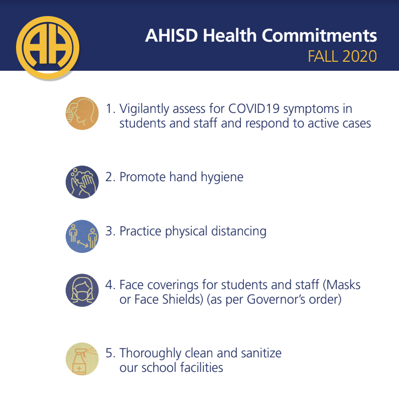 AHISD Health Commitments Fall 2020