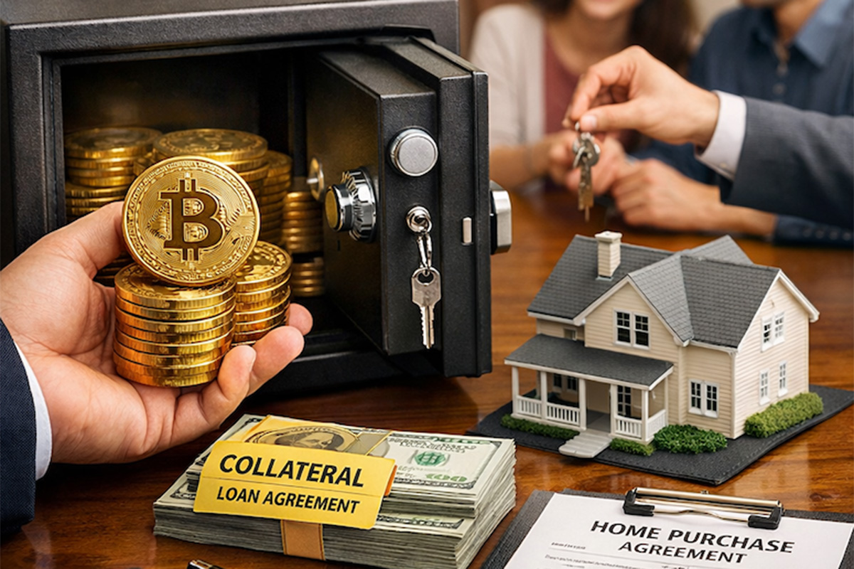 Bitcoin collateral for home with couple mb